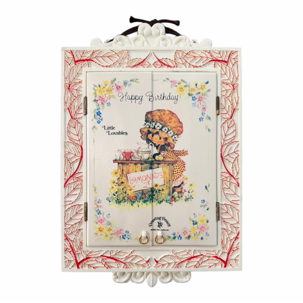 Strawberry Shortcake Little Lovables Drawing Board Happy Birthday Trifold Mirror
